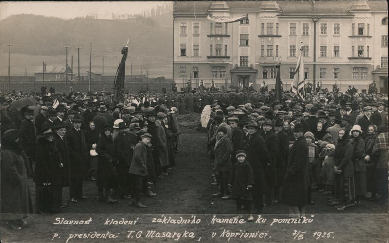 1925 Cornerstone Laying Ceremony Koprivnice Czechoslovakia