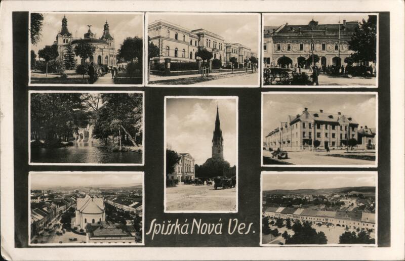 Spišská Nová Ves, Slovakia - Nine View Postcard