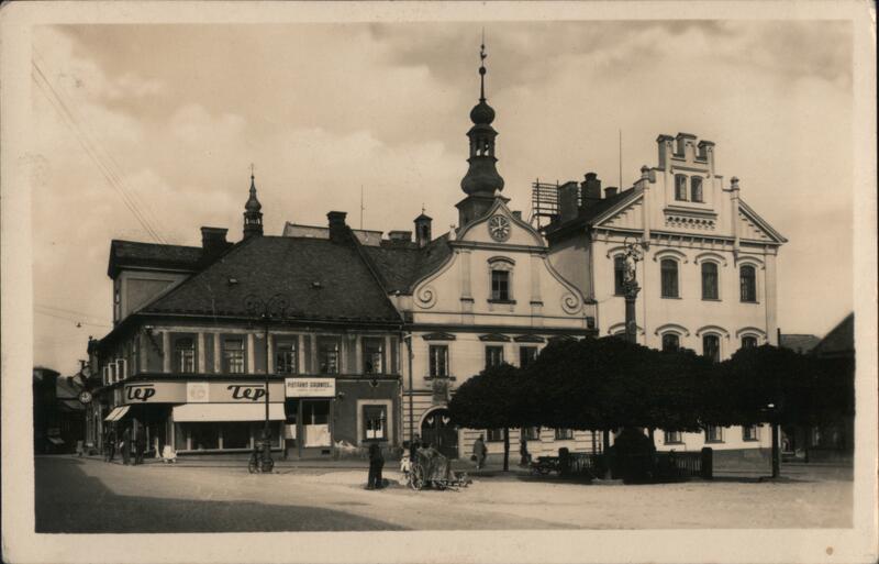 Ceska Trebova Namesti Town Square Czechoslovakia