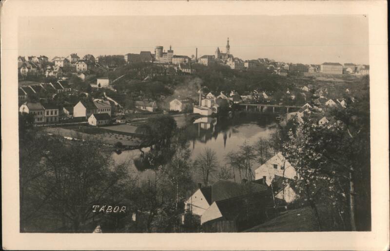 Vintage View of Tabor, Czechoslovakia Tábor