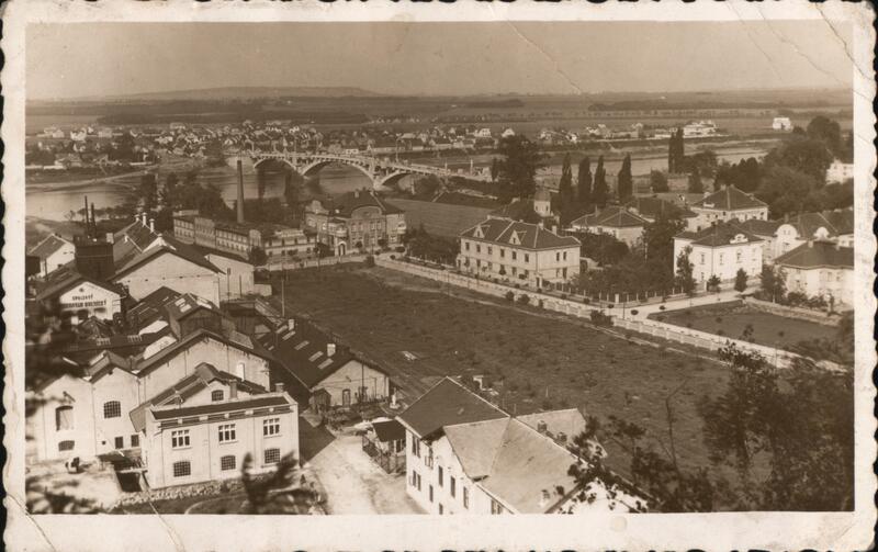 View of Kralupy nad Vltavou, Czechoslovakia