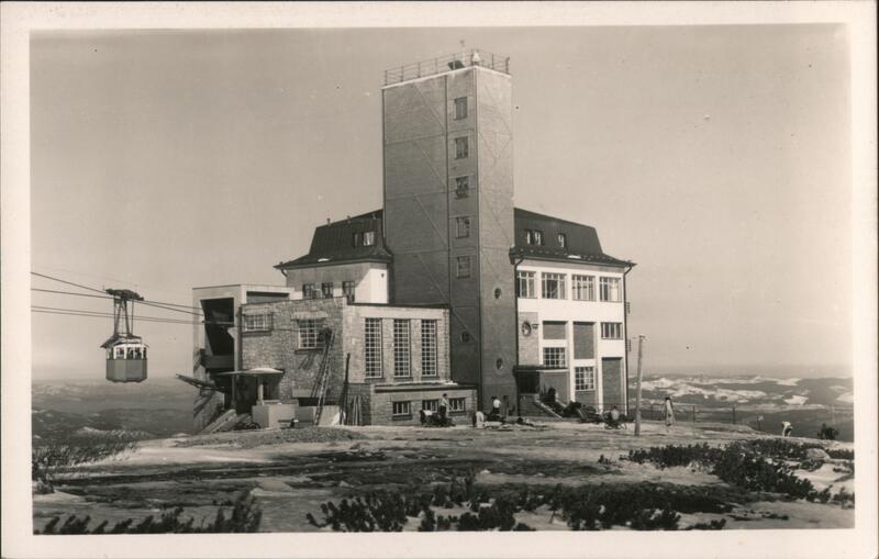 Skalnaté Pleso Cable Car Station, High Tatras, 1948 Vysoké Tatry Slovakia