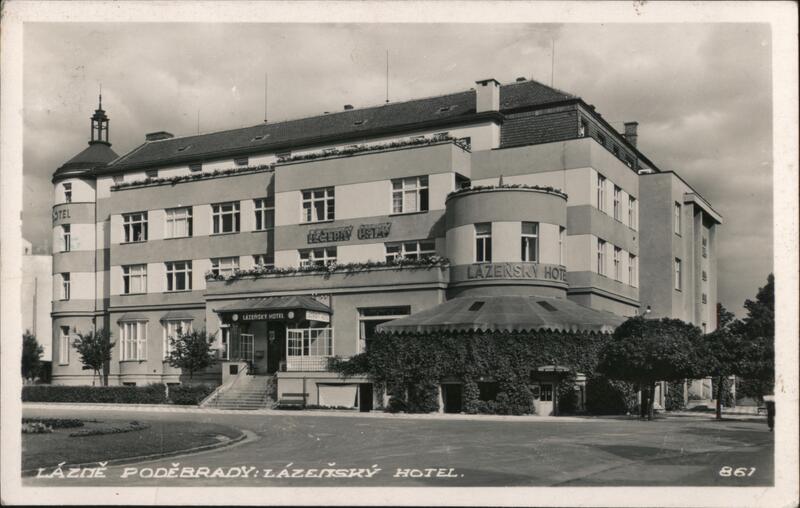 Lazensky Hotel, Lázně Poděbrady, Czechoslovakia