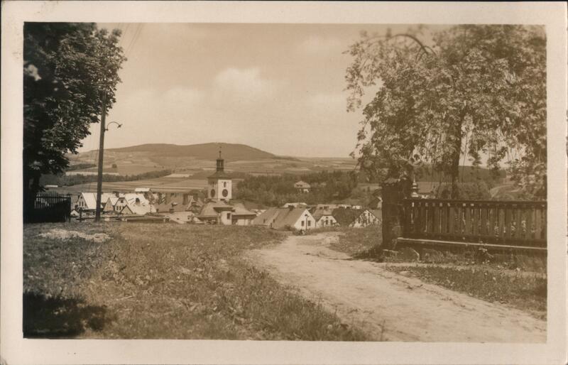 View of Starkenbach Jilemnice, Bohemia, Czechoslovakia