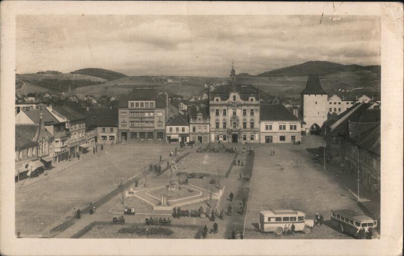Beroun, Czechoslovakia - Town Square View
