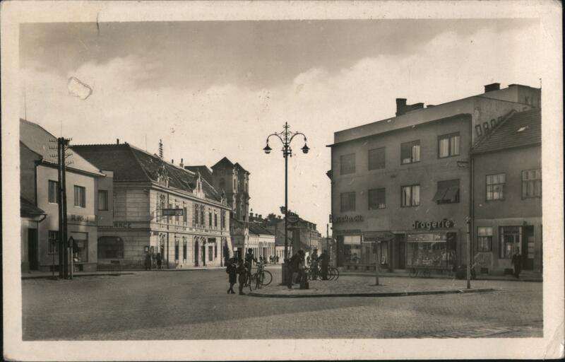 Street Scene in Veselí nad Moravou, Czechoslovakia