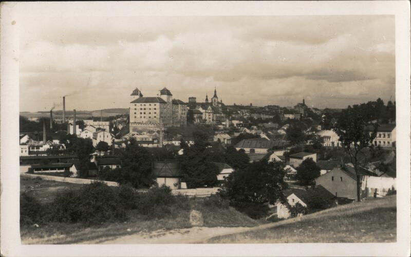 Mladá Boleslav Castle and City View, Czechoslovakia