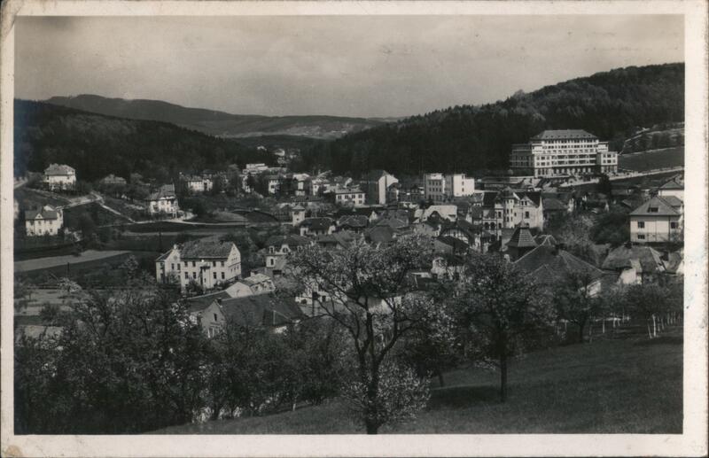 Vintage View of Luhačovice, Czech Republic Czechoslovakia