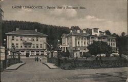 Lázně Luhačovice - Správa lázní a Smetanův dům Postcard