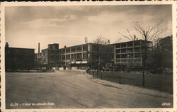 Entrance to Bata shoe factory in Zlin, Czechoslovakia Postcard