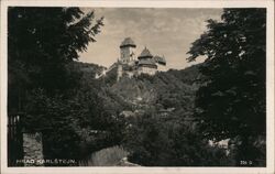 Karlštejn Castle, Czechoslovakia Postcard