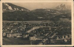 Panorama of Innsbruck, Austria with Mountains Postcard