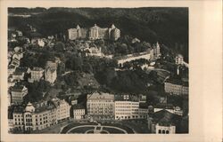 Karlovy Vary, Czech Republic - Aerial View Postcard