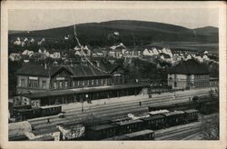 Rakovník Train Station, Czechoslovakia Postcard
