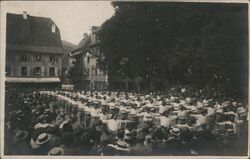 Crowd Watching Gymnasts, Marsannay-la-Côte, France Postcard
