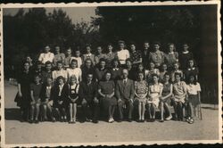 Czech School Class Photo, IV.a třída, Kurzy, Chlapechi Postcard