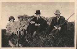 President T.G. Masaryk on Windy Hill, Svaty Martin 1923 Postcard
