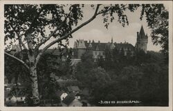 Žleby Castle, Czechoslovakia, Vintage Postcard Postcard