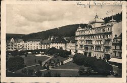King of England Hotel, Luhačovice, Czechoslovakia Postcard