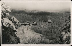 Pustevny in Winter, Moravia-Silesian Beskids Mountains Postcard
