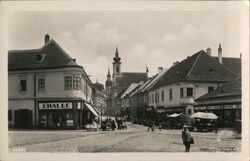 Street Scene in Trnava, Slovakia Postcard