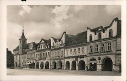 Domazlice, Czechoslovakia - Town Square Postcard