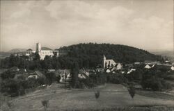 Vintage View of Černá Hora, Blansko District, Czechia Postcard