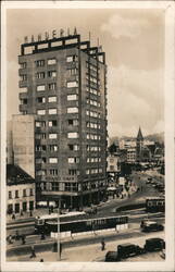 Manderla Grand Cafe, Stalin Square, Bratislava Postcard