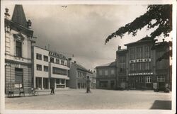 Holešov, Czechoslovakia - Hotel, Kino, Restaurant Postcard
