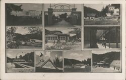 Luhačovice Sanatorium Entrance, Czechoslovakia Postcard