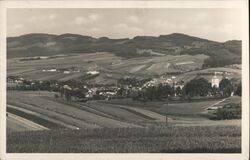 Val. Klobouky - View of Town and Fields Postcard