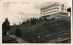 Bílý Kříž Hotel, Silesian Beskids Mountains Postcard