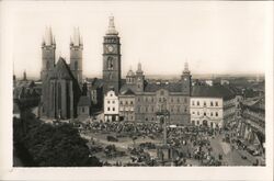 Hradec Kralove, Velke namesti o trhu, Czechoslovakia Postcard