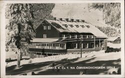 K. Č. T. Chalet on Červenohorské Saddle, Jeseníky Mountains Postcard
