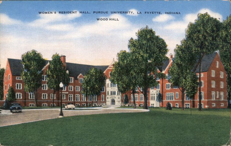 Women's Resident Hall, Wood Hall, Purdue University Lafayette Indiana