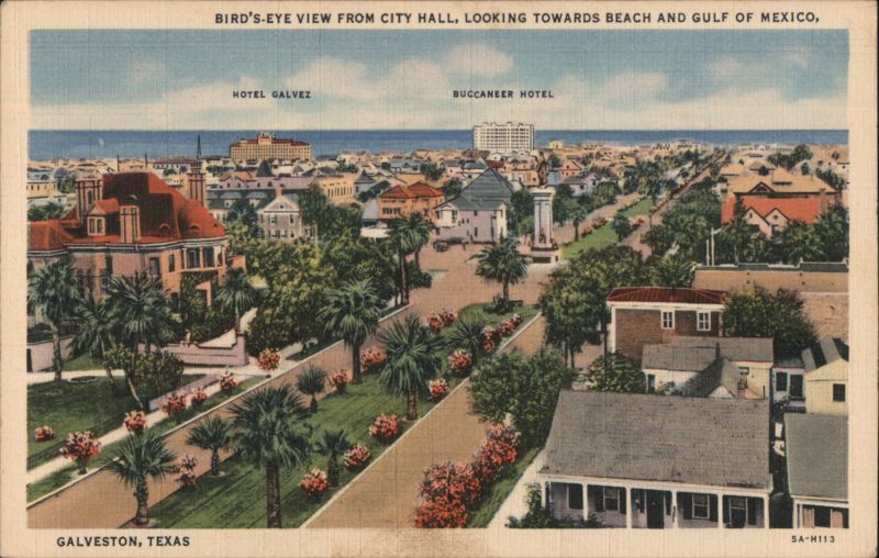 Bird's-Eye View, Galveston, TX Texas