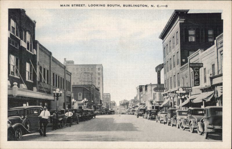 Main Street, Looking South, Burlington, NC North Carolina