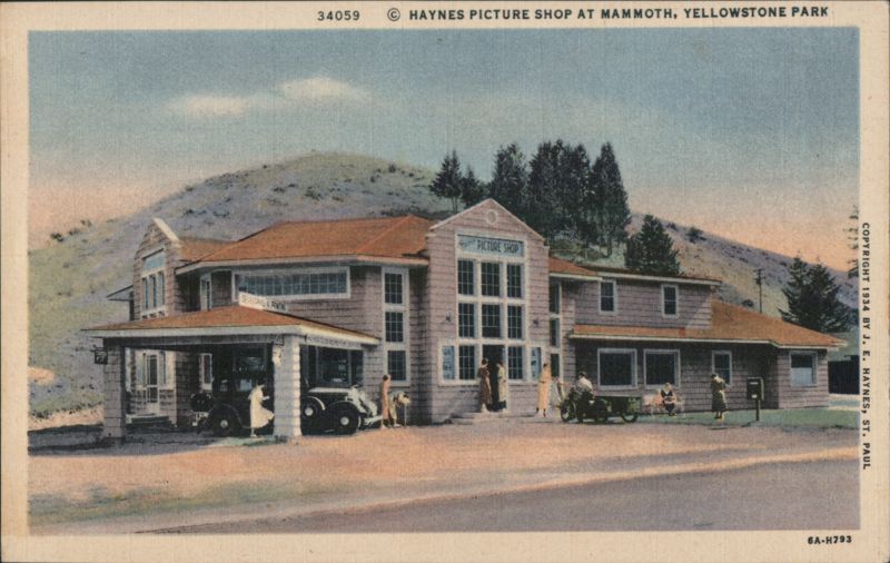 Haynes Picture Shop at Mammoth Yellowstone National Park Wyoming