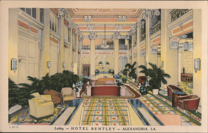 Lobby, Hotel Bentley, Alexandria, LA Louisiana