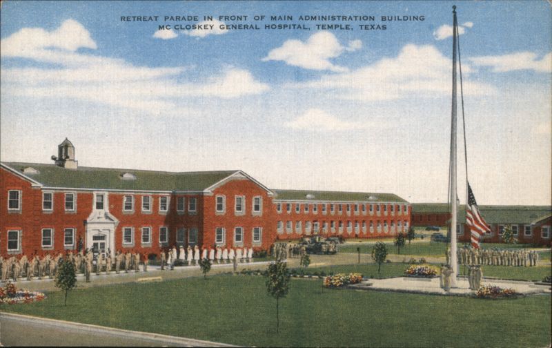 Retreat Parade, McCloskey General Hospital, Temple, TX Texas