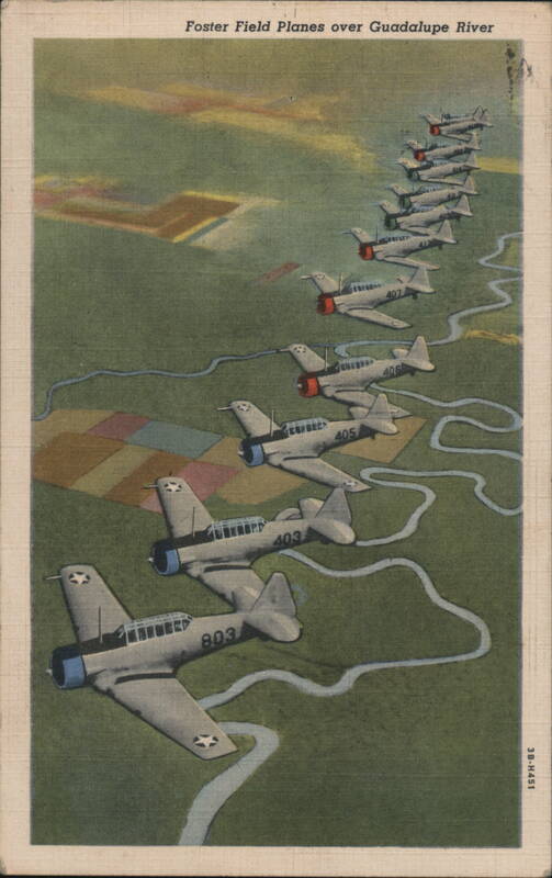 Foster Field Planes over Guadalupe River, TX Victoria Texas