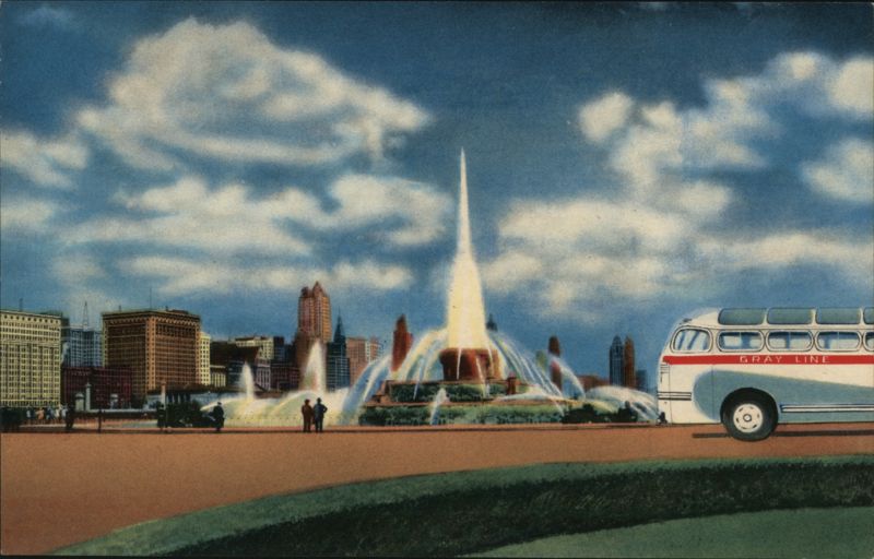 Buckingham Memorial Fountain, Grant Park, Chicago Illinois