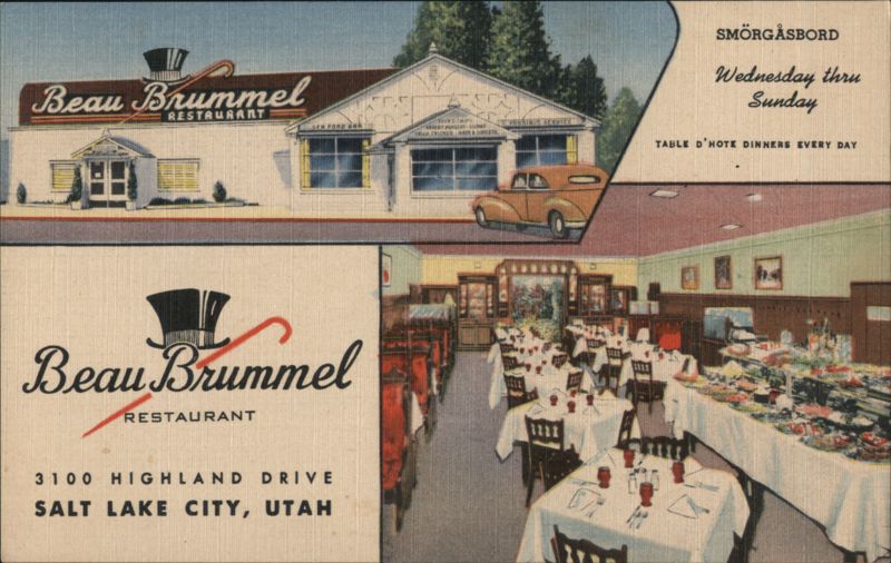 The Beau Brummel Restaurant Salt Lake City Utah