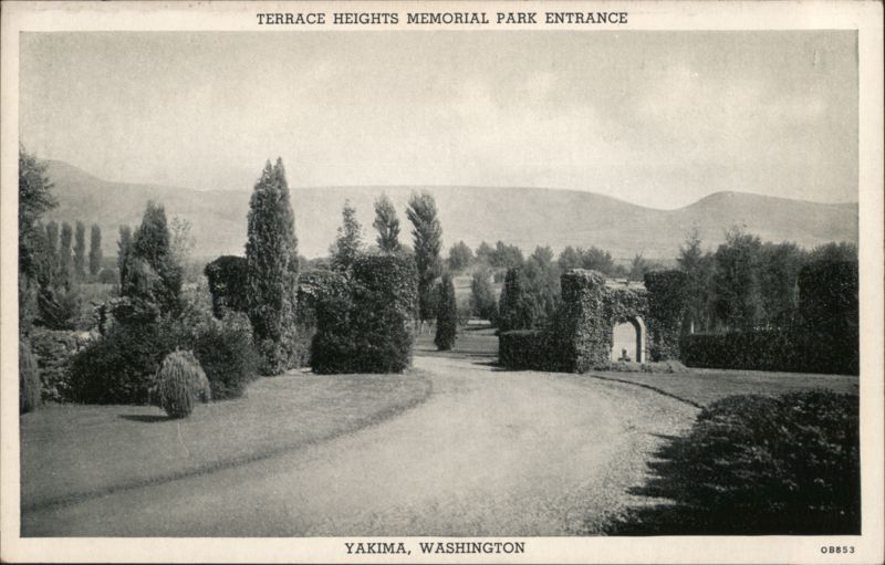 Terrace Heights Memorial Park Entrance, Yakima, WA Washington
