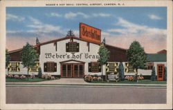 Weber's Hof Brau, Central Airport, Camden, NJ Postcard