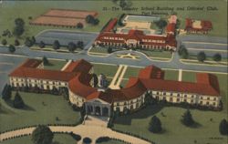 Infantry School Building & Officers' Club, Fort Benning Postcard