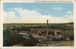 Iowa State School for the Deaf, Council Bluffs, IA Postcard