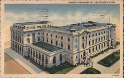 United States Post Office, Houston, TX Postcard