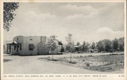 Del Camino Courts, El Paso, Texas Postcard