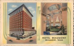 Hotel Beaumont, Beaumont, TX Postcard